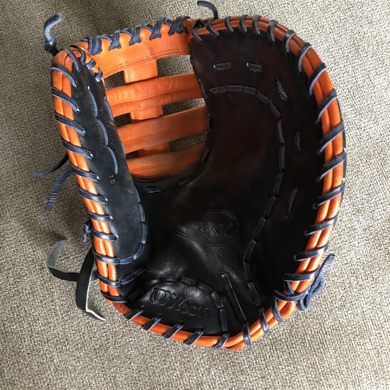 Blue Used First Base A2000 12" Baseball Glove SidelineSwap