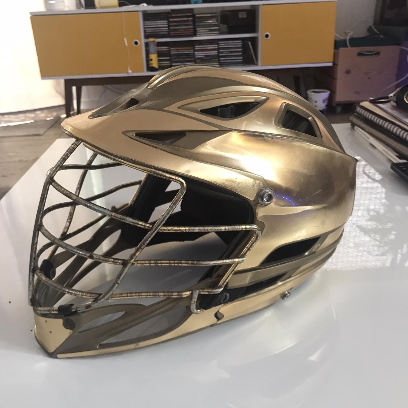 Chrome Gold Cascade R Helmet SidelineSwap
