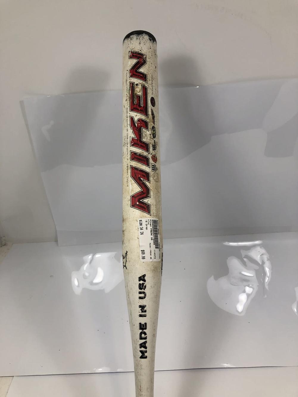 Used Miken Freak 98 34" 6 Drop Bb Sb Bats Slowpitch SidelineSwap