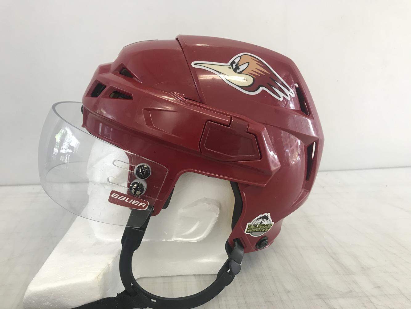 CCM Vector V08 Pro Stock Hockey Helmet Small Maroon Bauer Visor 2154