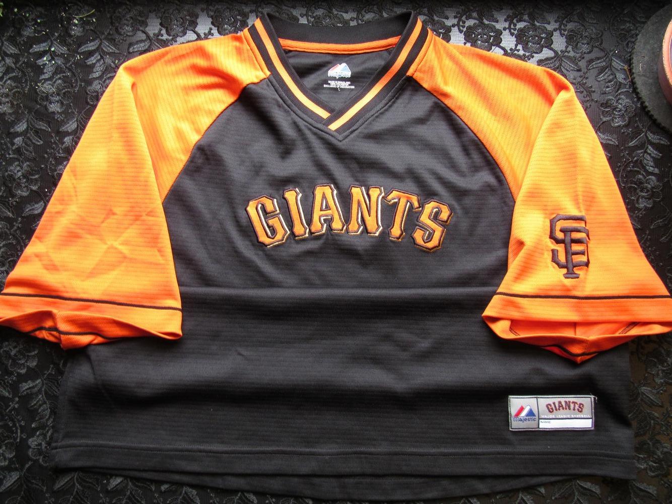 Majestic SF Giants VNeck Used Adult Men's Large Jersey Baseball
