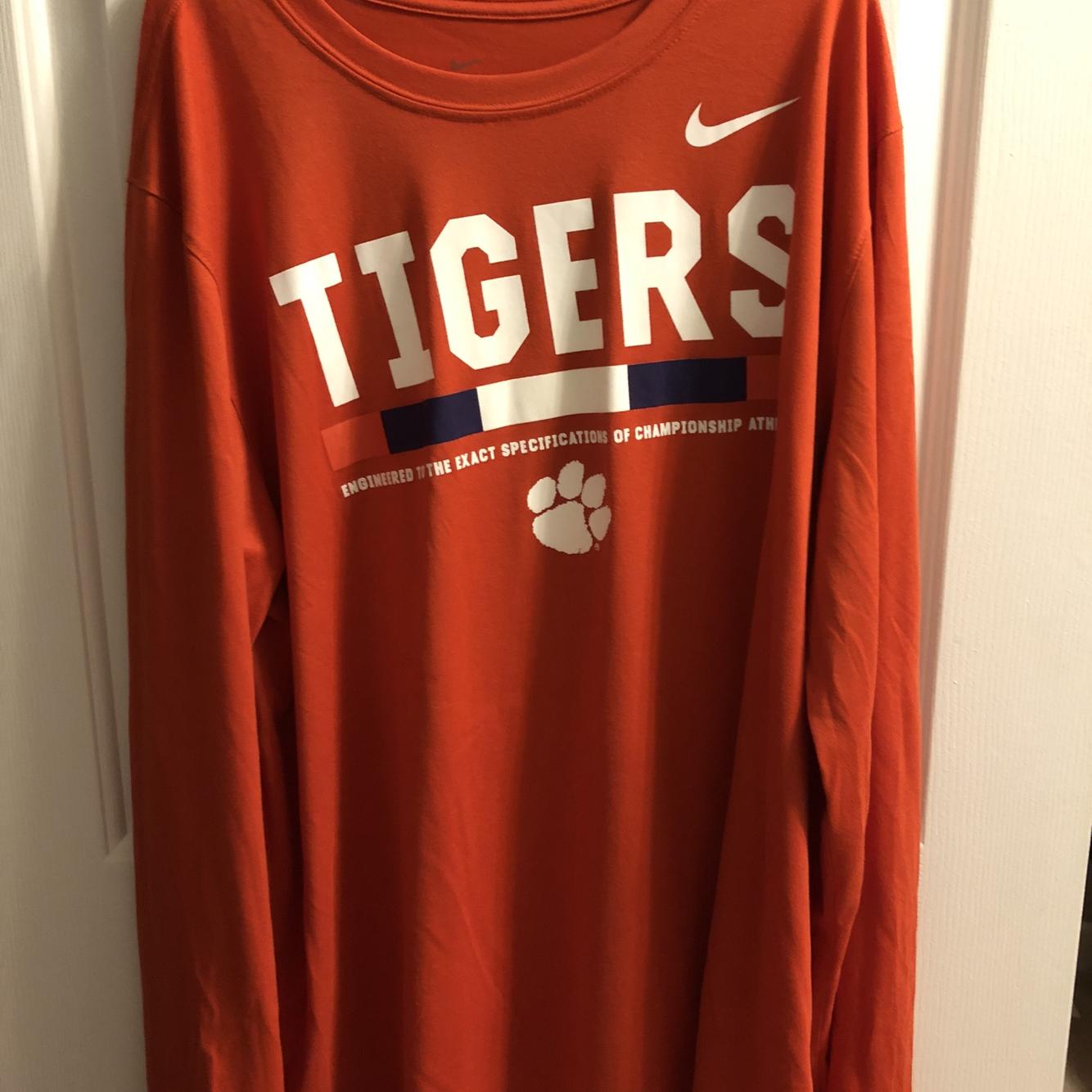 clemson dri fit long sleeve