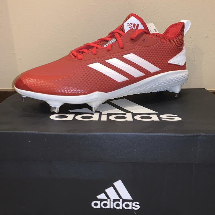 red adizero baseball cleats