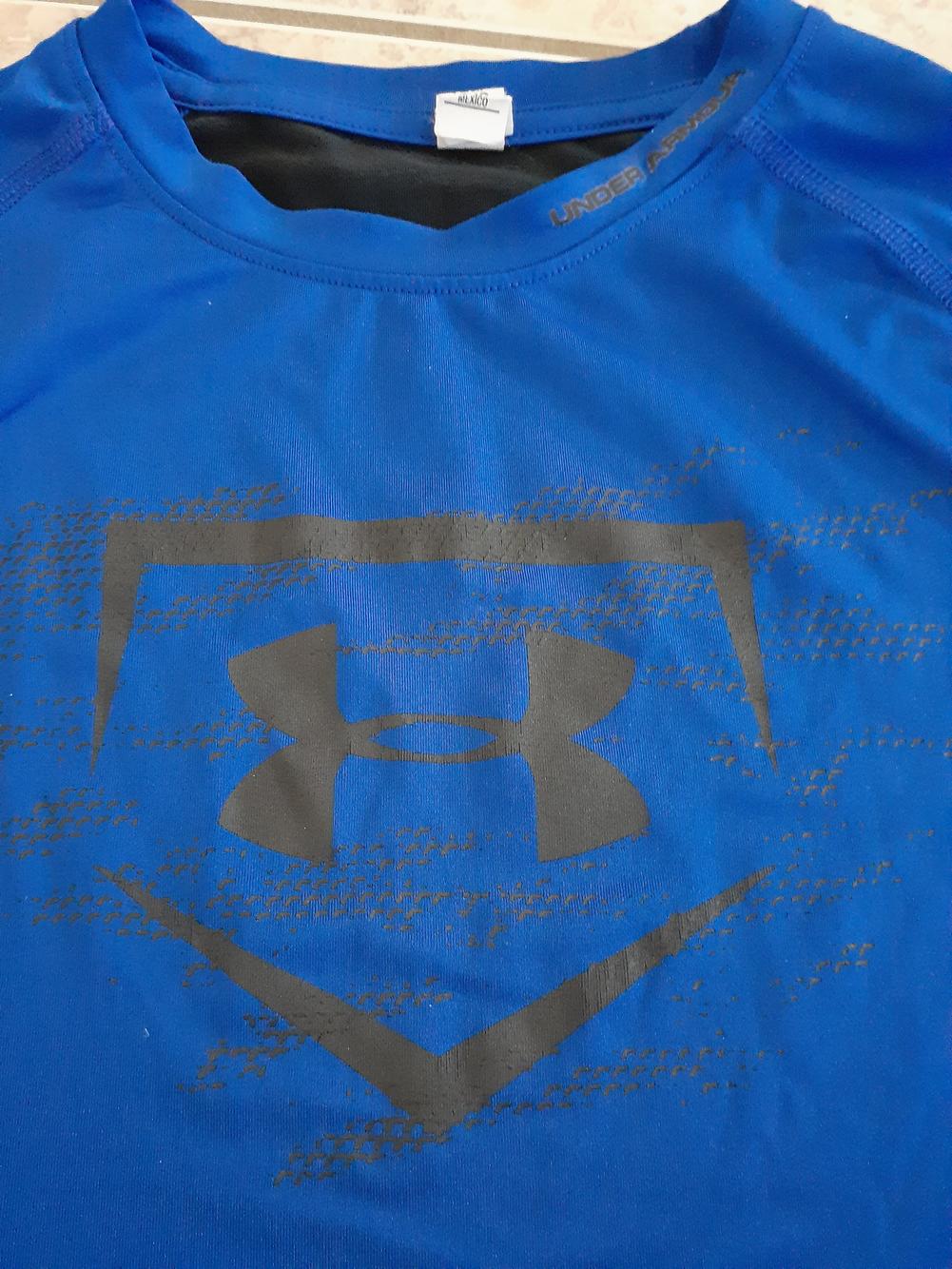 Used Youth Large Under Armour base layer shirt (Royal Blue) SidelineSwap
