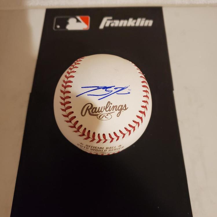 kyle schwarber autographed baseball