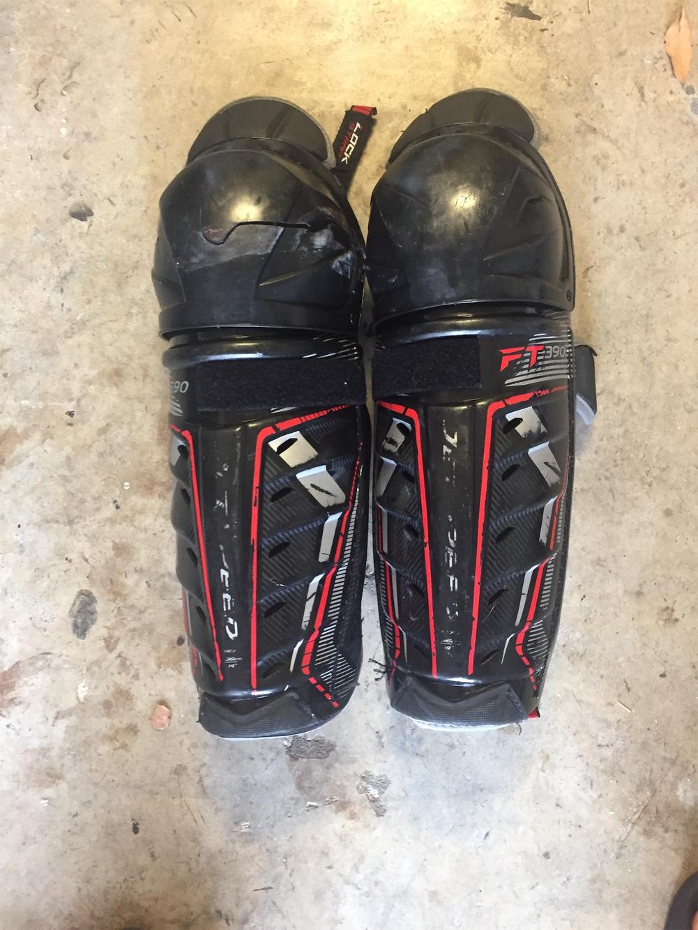 Used CCM JetSpeed FT390 Shin Pads SidelineSwap