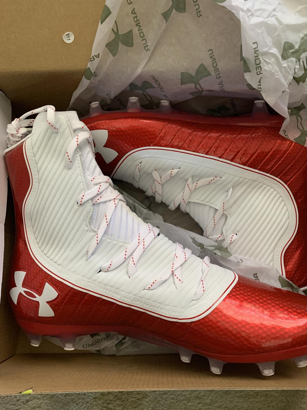 red under armour cleats