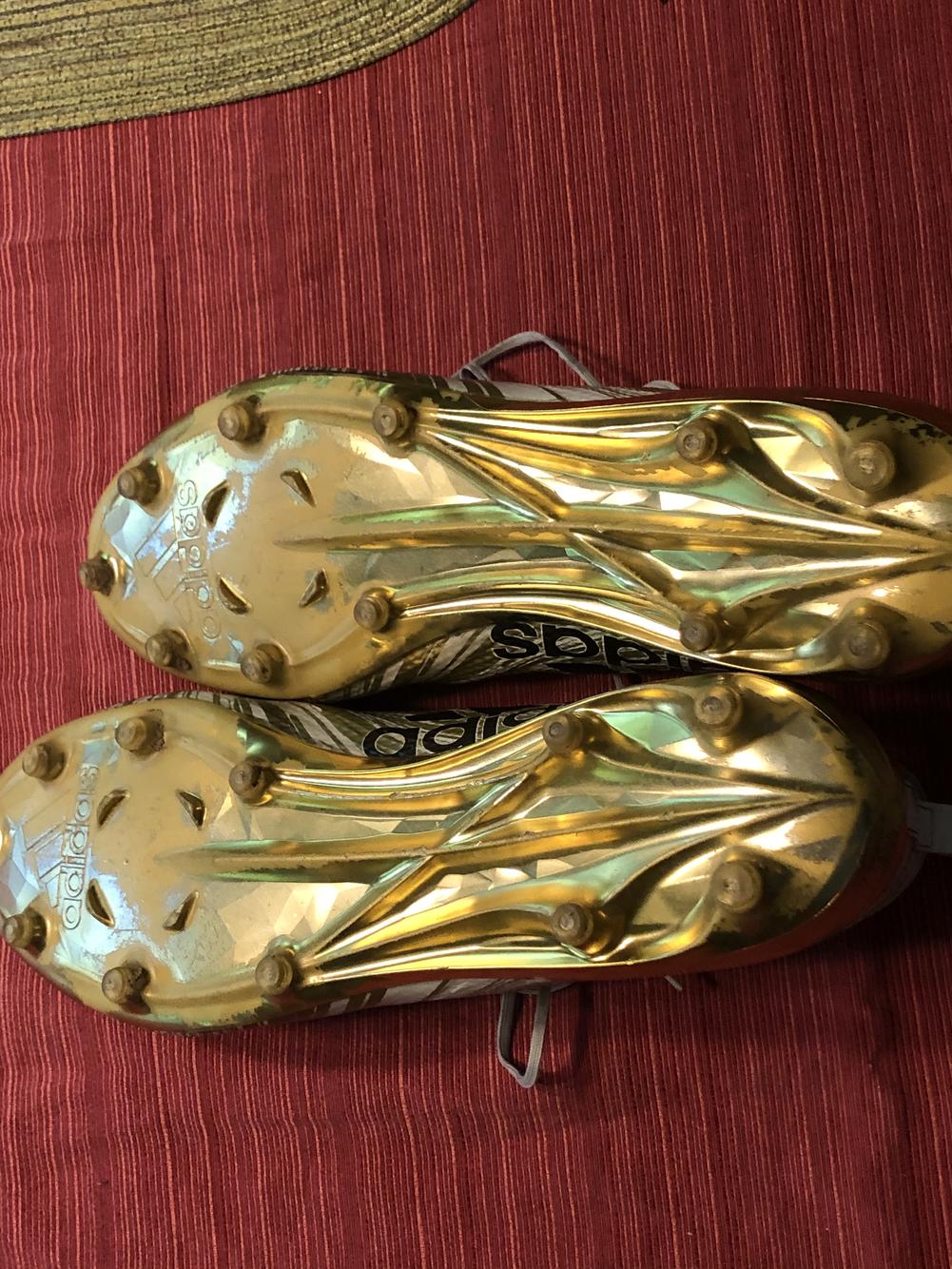 Adidas AdiZero Special Edition Gold bottom cleats SidelineSwap
