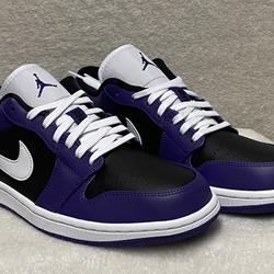 jordan 1 low court purple black