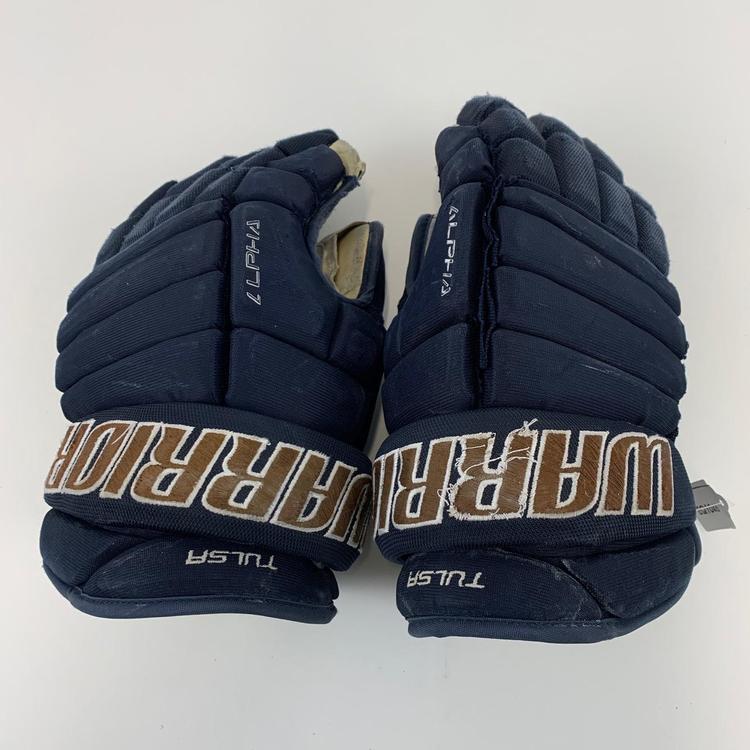 Warrior Used Navy Blue Tulsa Oilers Alpha Pro 14" EQ1046
