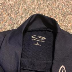 turtleneck with baseball jersey