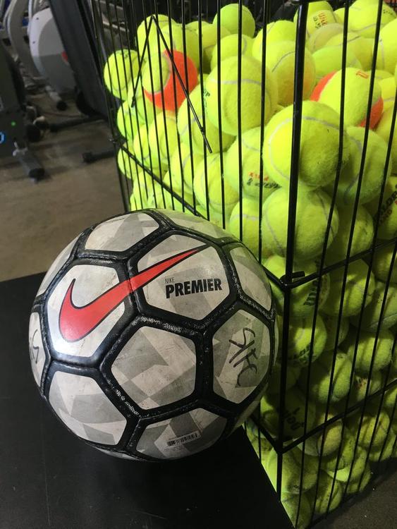 green nike soccer ball