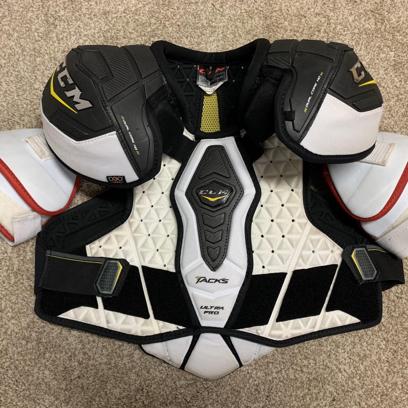 Used Medium CCM Ultra Tacks Pro Pro Stock Shoulder Pads SidelineSwap