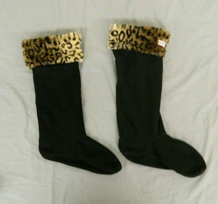 hunter leopard print wellies