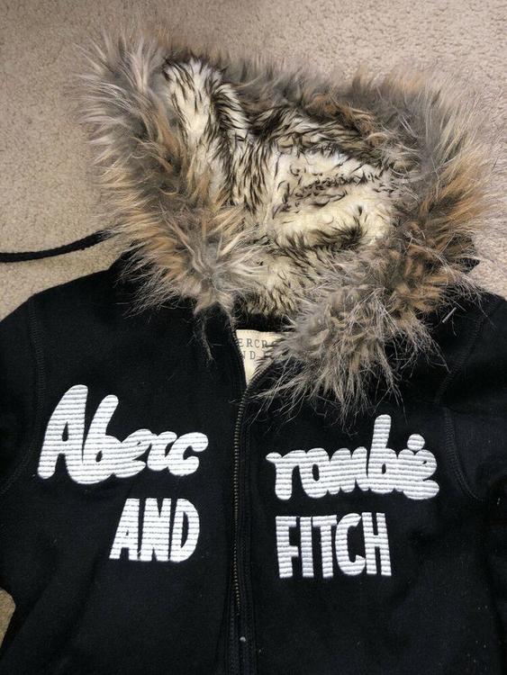 faux fur lined sweatshirt