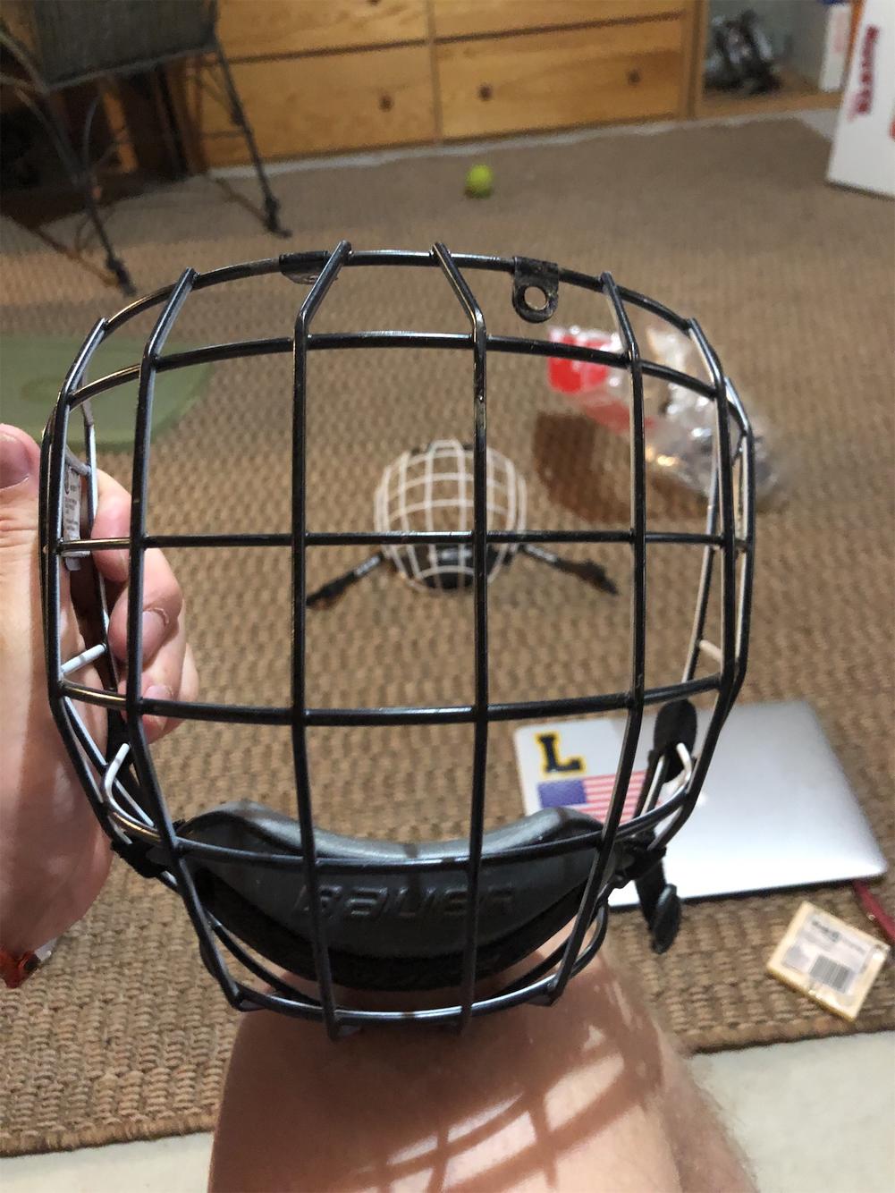 Large Bauer Oreo Helmet Cage SidelineSwap