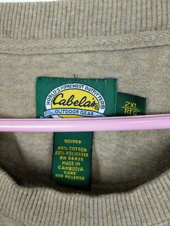 cabelas crew neck sweatshirt