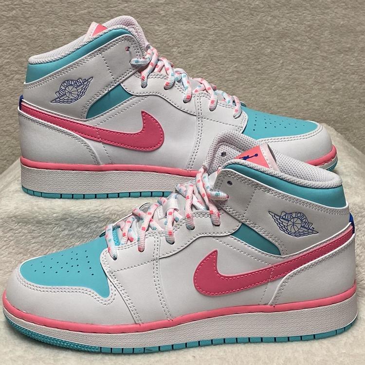 air jordan 1 mid gs digital pink