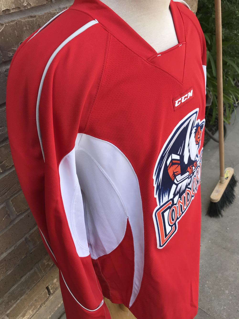 NEW! CCM Edge 2.0 Pro Stock Bakersfield Condors Practice Jersey Orange 6106  | SidelineSwap