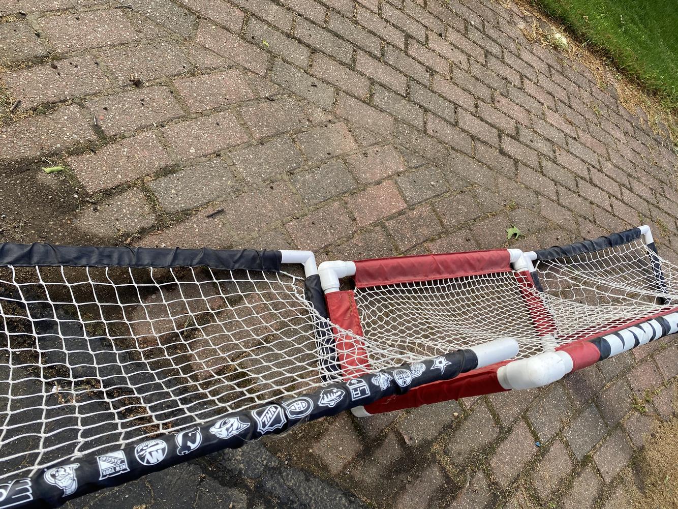 Knee hockey sticks (5 apiece), bag, and nets SidelineSwap