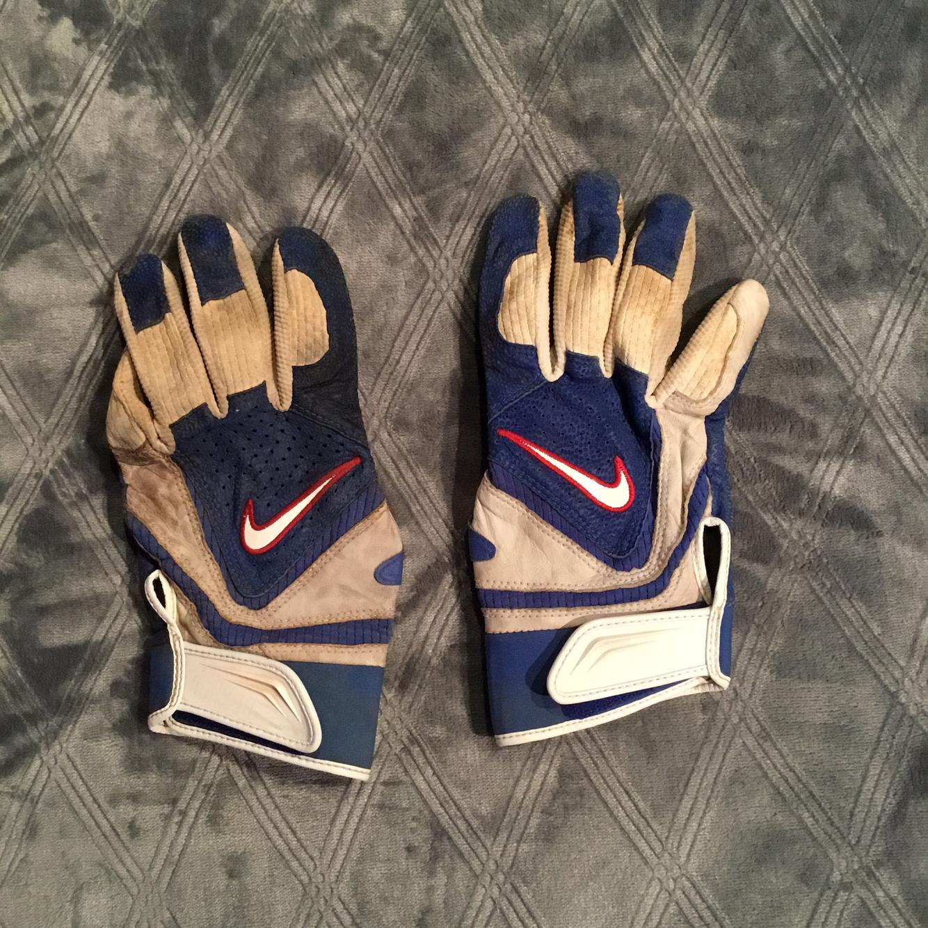 Lot Of 2 Blue Used XL Nike Batting Gloves SidelineSwap
