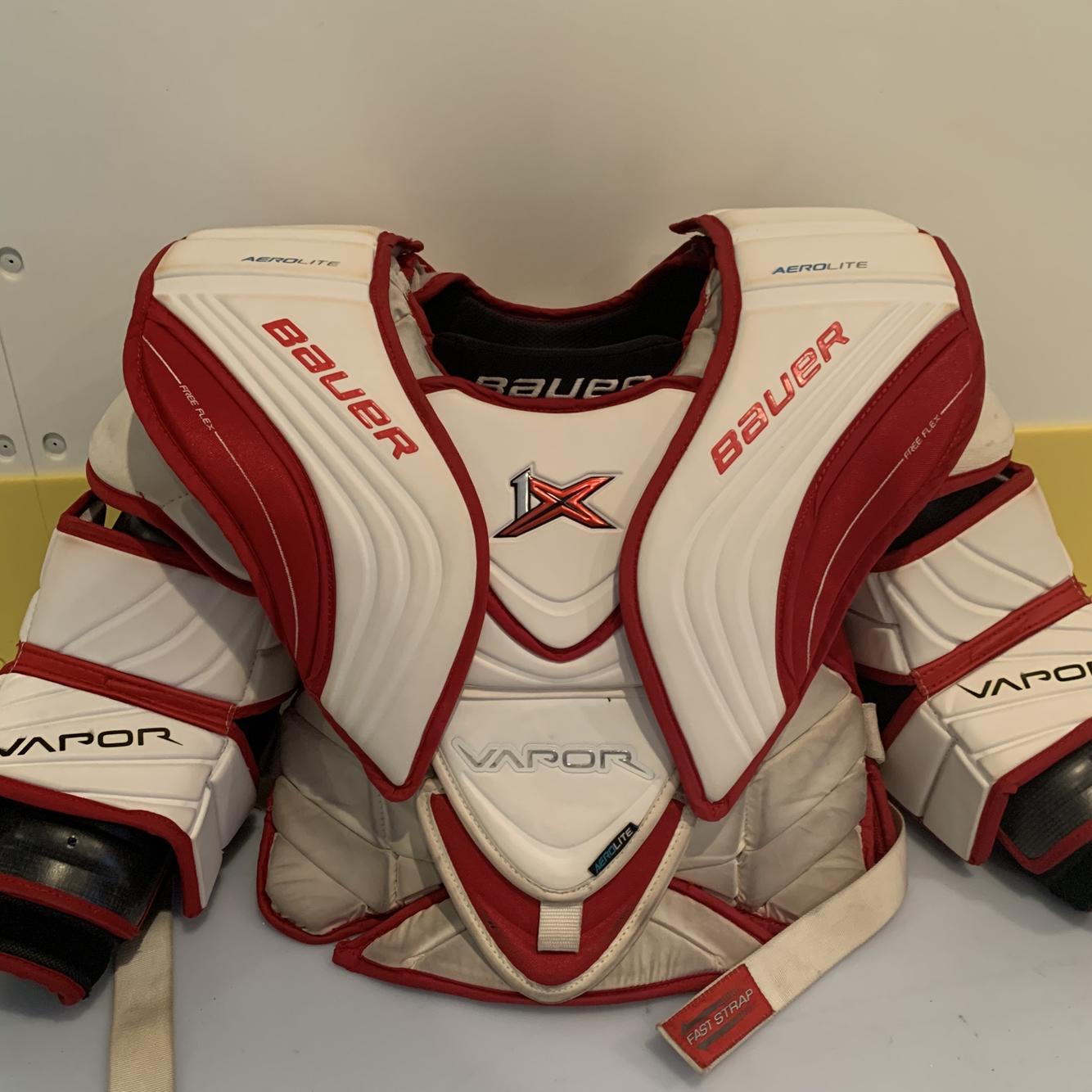 Used Small Bauer Vapor 1X Goalie Chest and Arm Protector Goalie Chest