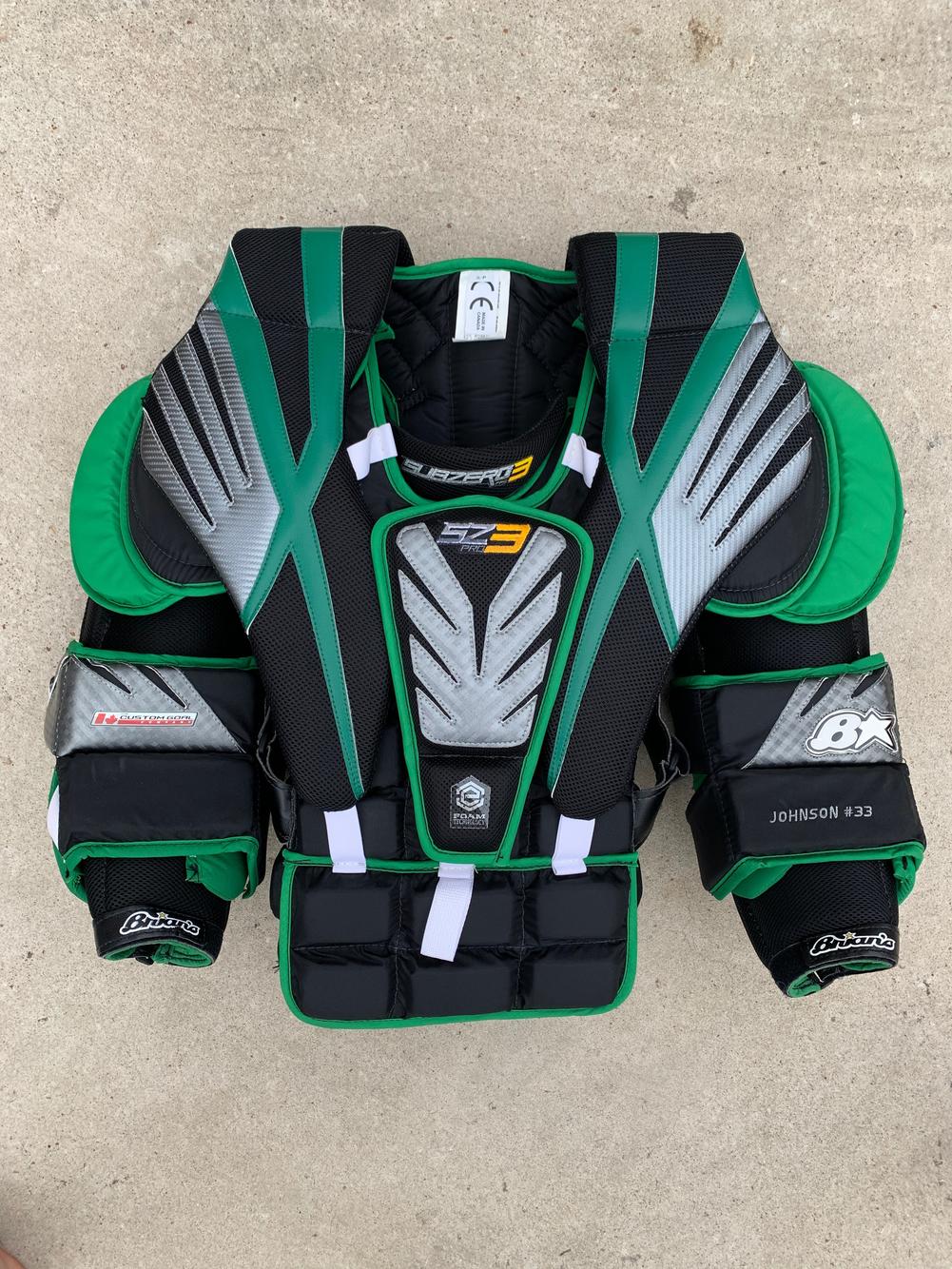 New Senior Small Brian's Sub Zero 3 Custom Goalie Chest Protector