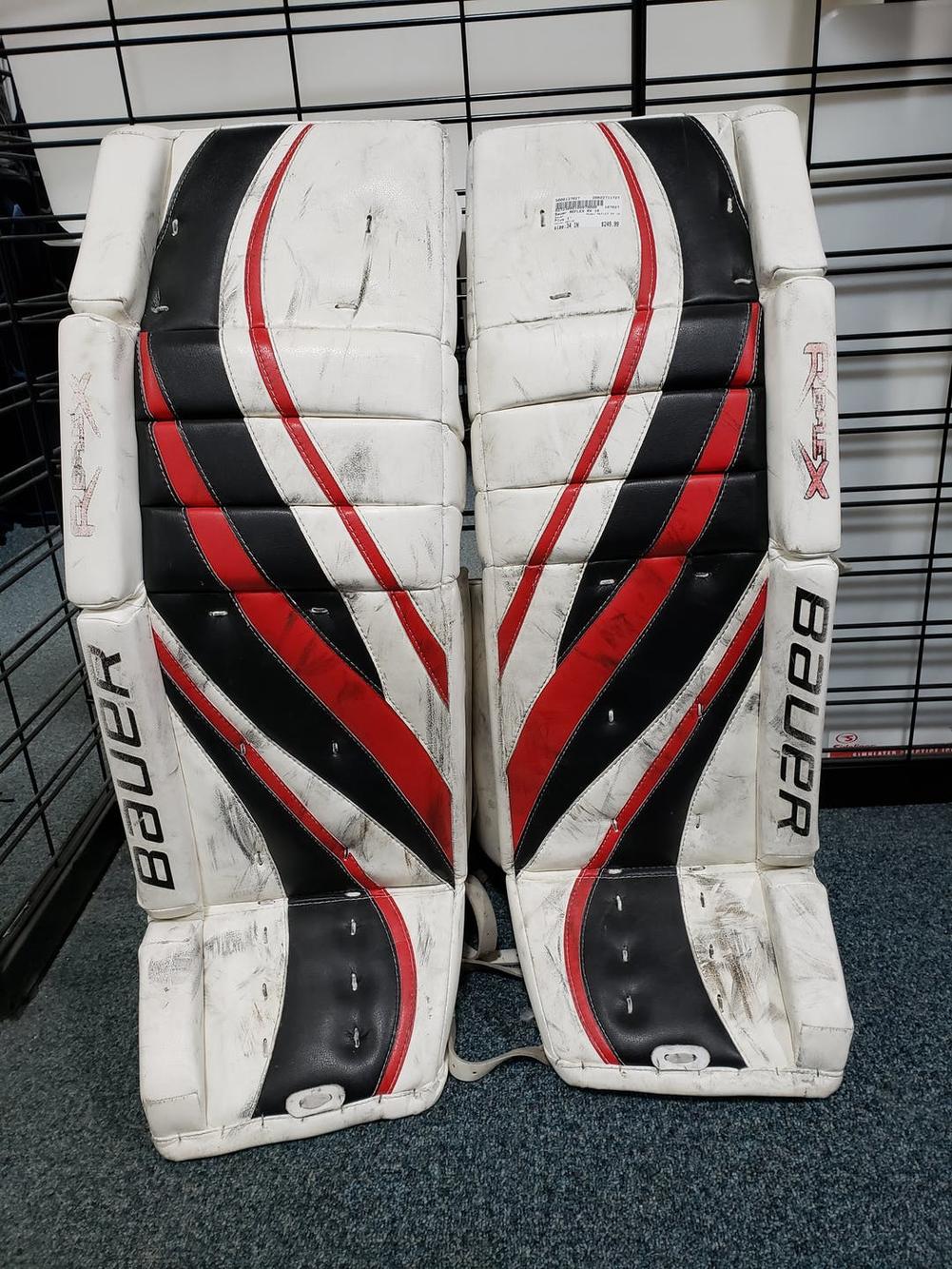 Used Bauer Reflex Rx 10 34" Plus 1" Ice Hockey Goalie Leg Pads