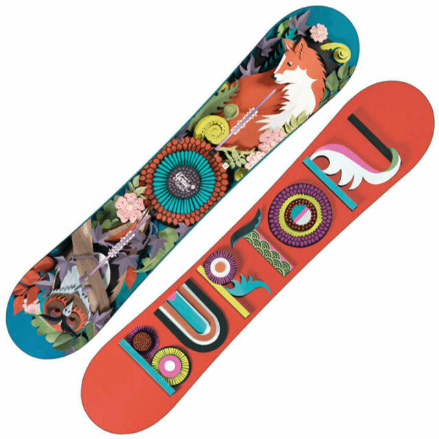 Burton Women'S Genie” Beginner Flat TOP Snowboard Channel Binding