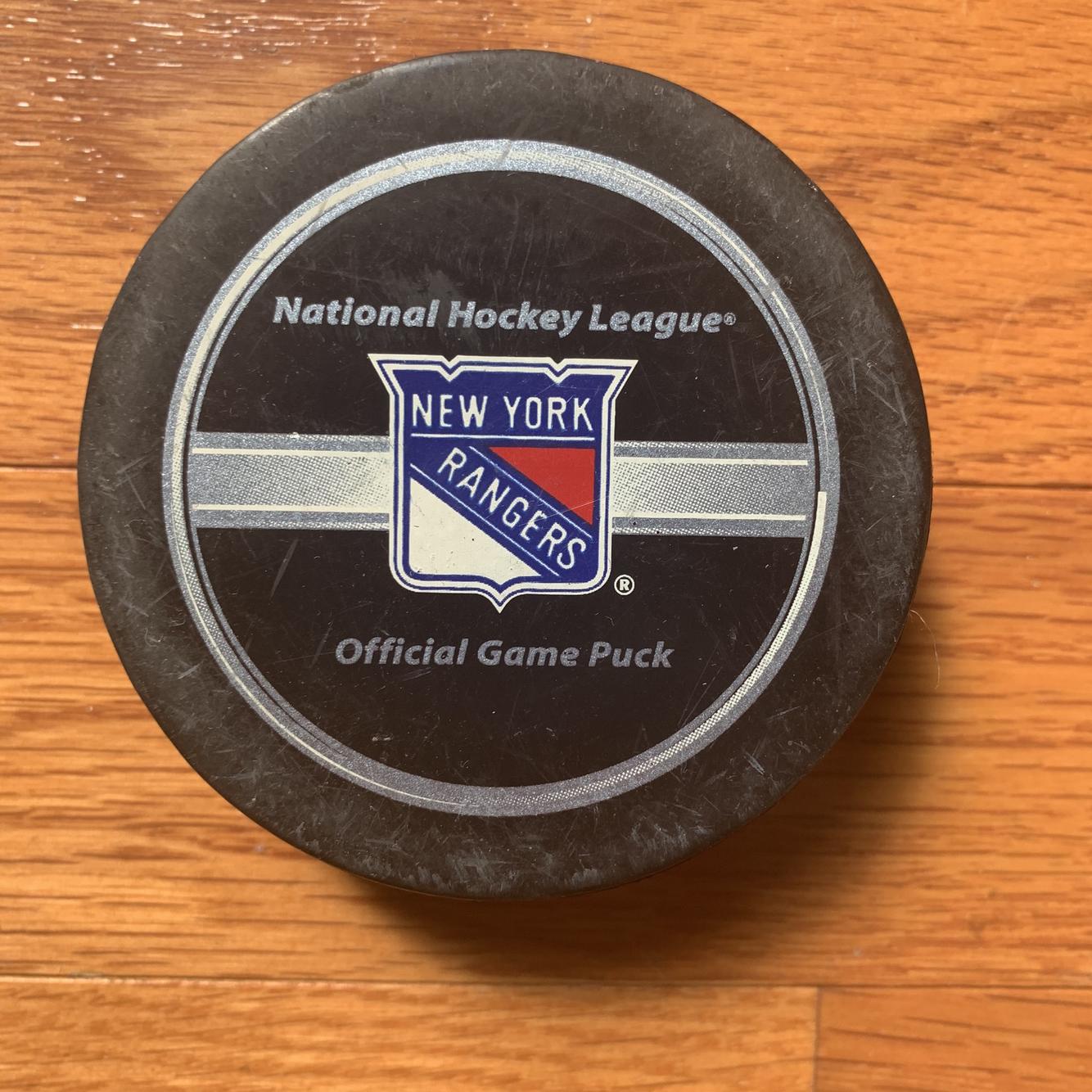 New York Rangers Official NHL Game Puck SidelineSwap