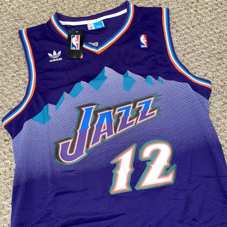 LDFN Jersey Baloncesto Utah Jazz John Stockton Hardwood Classics Alero-Heimtrikot Herren S-XXL