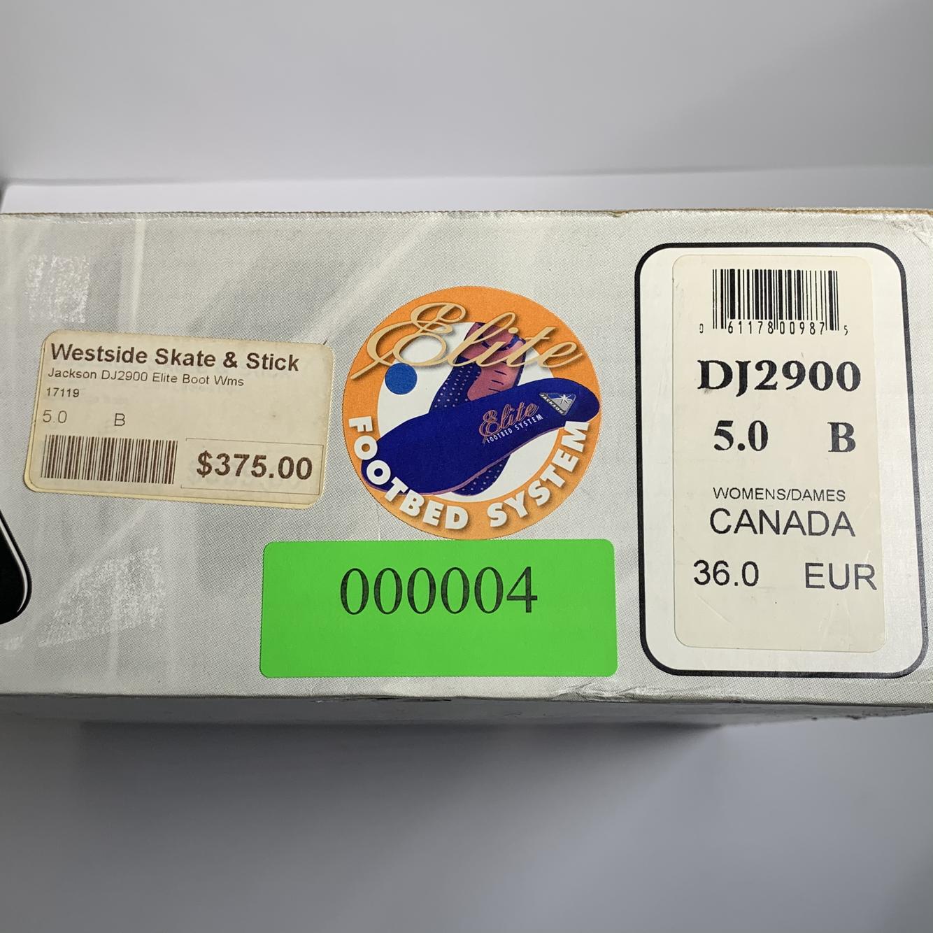 NEW DJ2900 5.0B Jackson Women's Elite Figure Skate Boots SidelineSwap