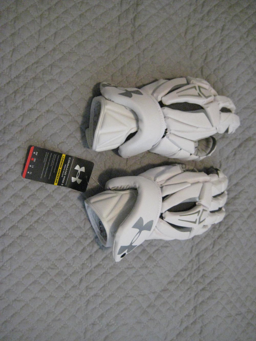 Under Armour Command Pro II 2 NEW white lacrosse gloves SidelineSwap