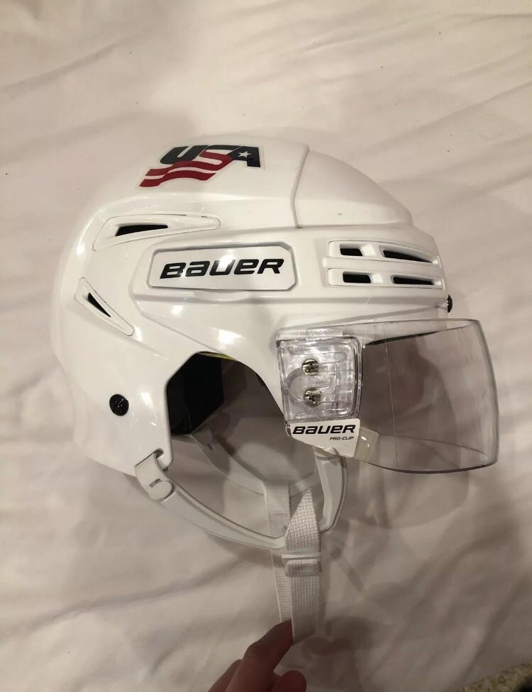 Pro Stock USA Hockey Bauer Helmet SidelineSwap