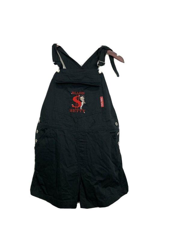 short black overalls