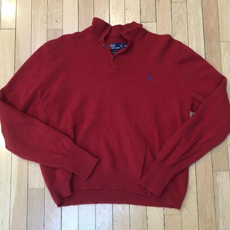 red polo sweater mens