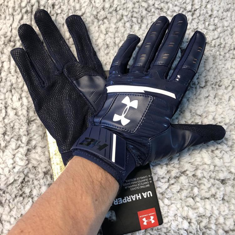 ua harper hustle batting gloves