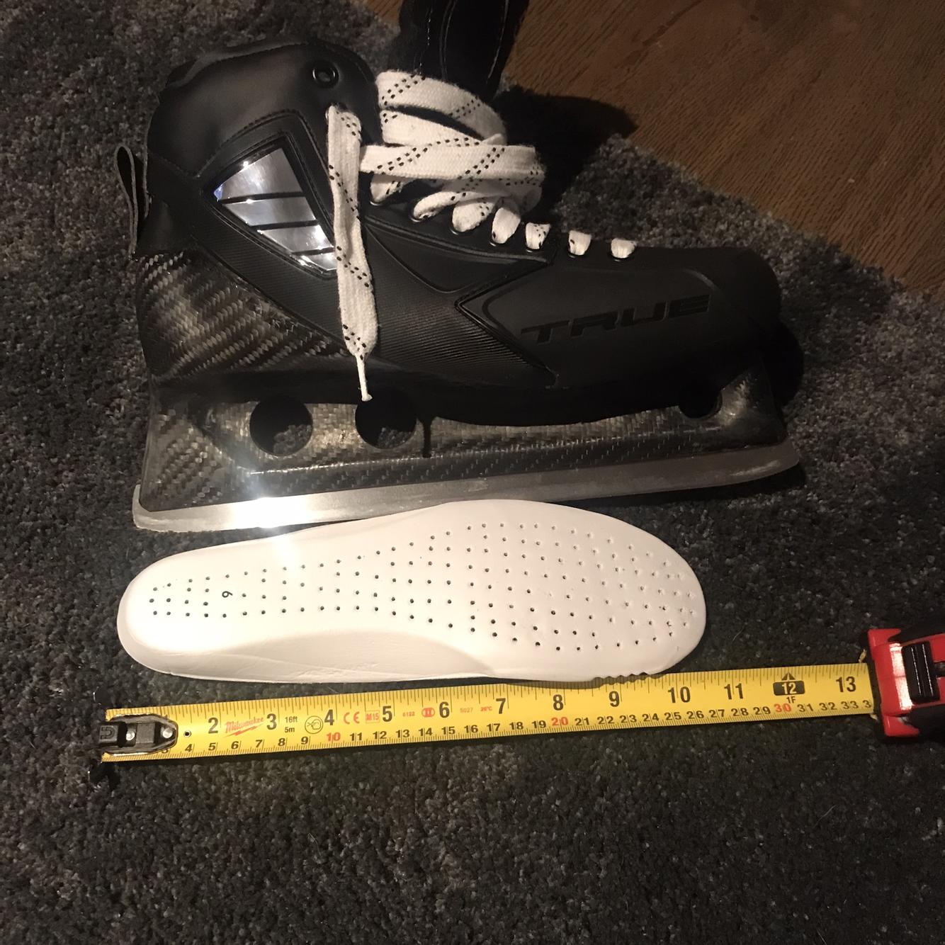 True Custom Pro Hockey Goalie Skates Pro Stock w/ original box, bag and