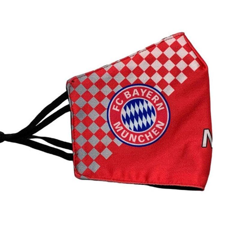 Fc Bayern Munich Cotton Face Mask Washable Adjustable Straps Soccer Apparel Jerseys