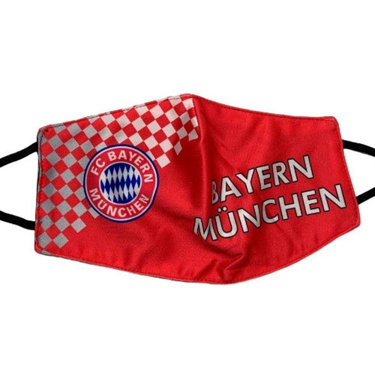 Fc Bayern Munich Cotton Face Mask Washable Adjustable Straps Soccer Apparel Jerseys