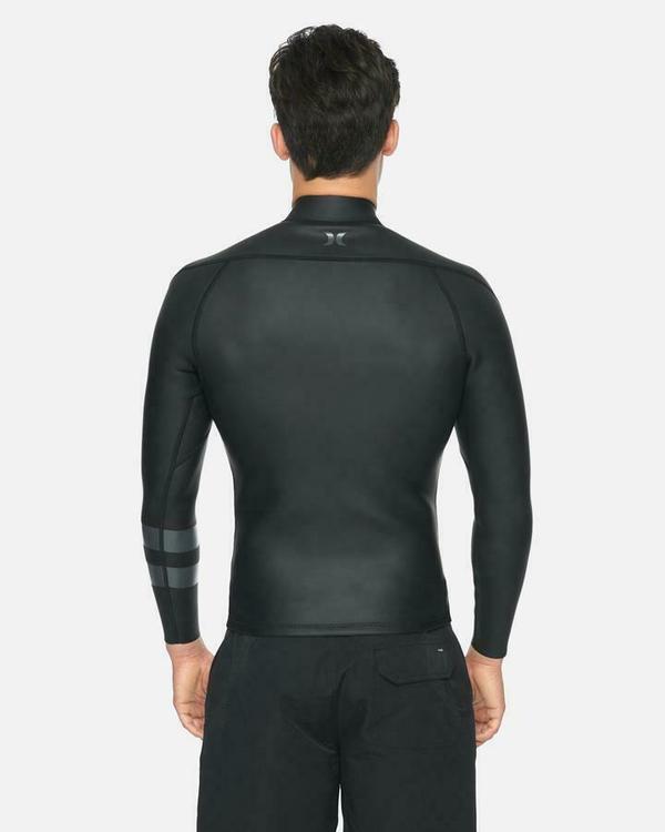 New $100 Hurley Advantage Plus 1.5mm Windskin Jacket Black Size Small