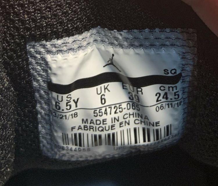 jordan 1 size 6.5 y