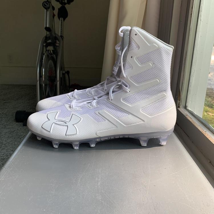 Under Armour Highlight MC White Gray Men/'s Football Cleats 3020266 101