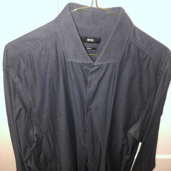 hugo boss black dress shirt