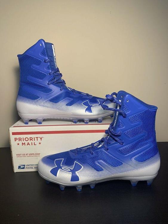 under armour blue cleats