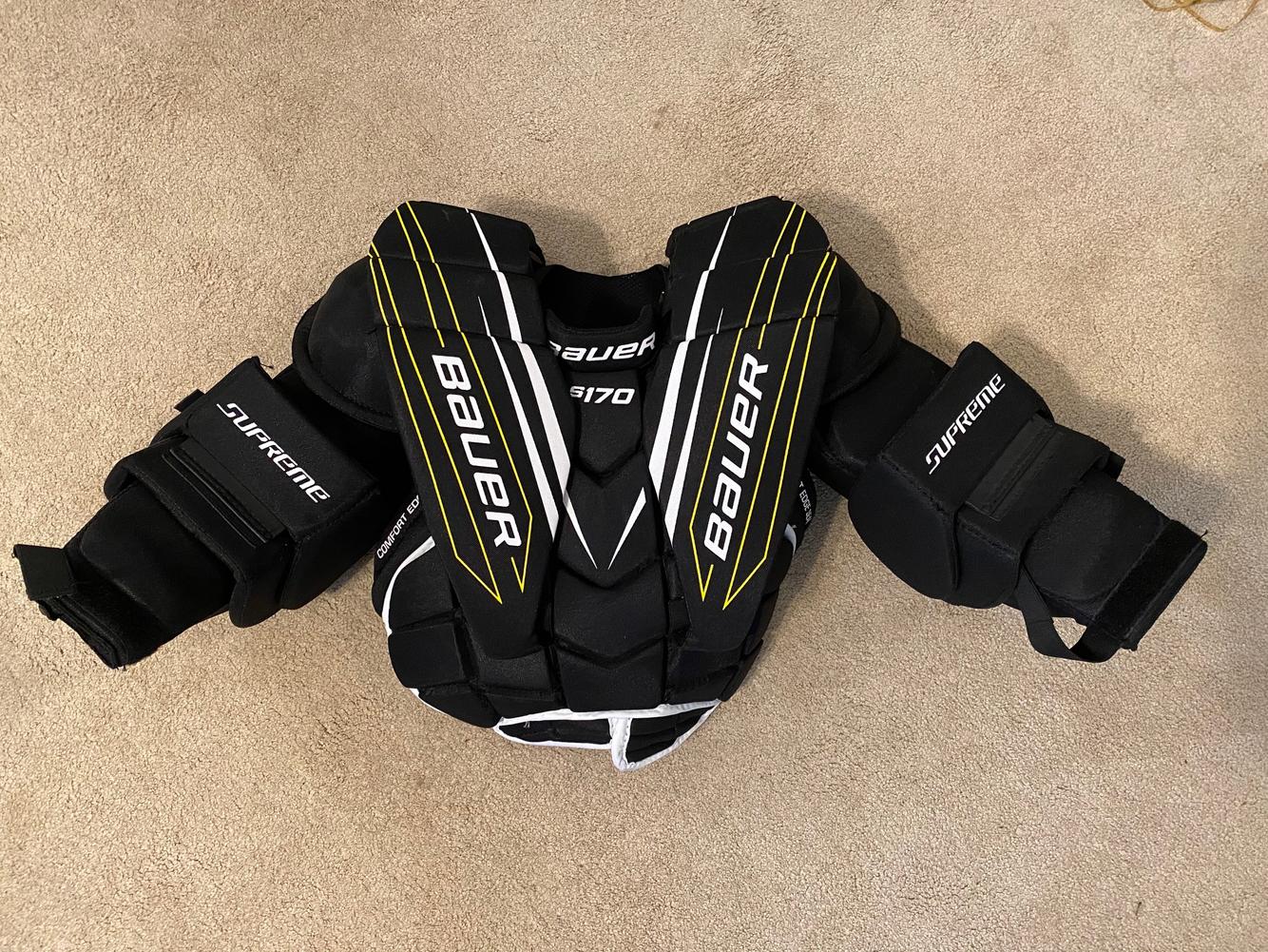 Junior New Small Bauer Supreme S170 Goalie Chest and Arm Protector