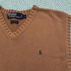 orange ralph lauren sweater