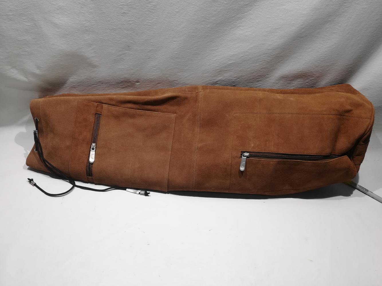 Crescent Moon Yoga Bag Brown Leather SidelineSwap