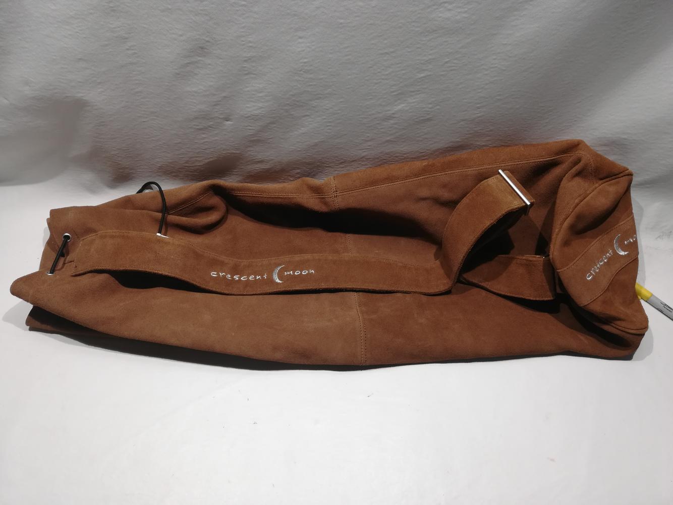 Crescent Moon Yoga Bag Brown Leather SidelineSwap