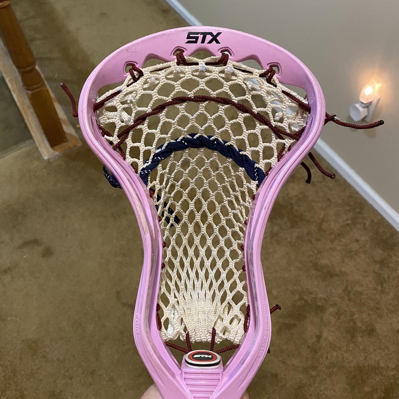 STX Super Power Strung Factory Pink Lacrosse Sticks